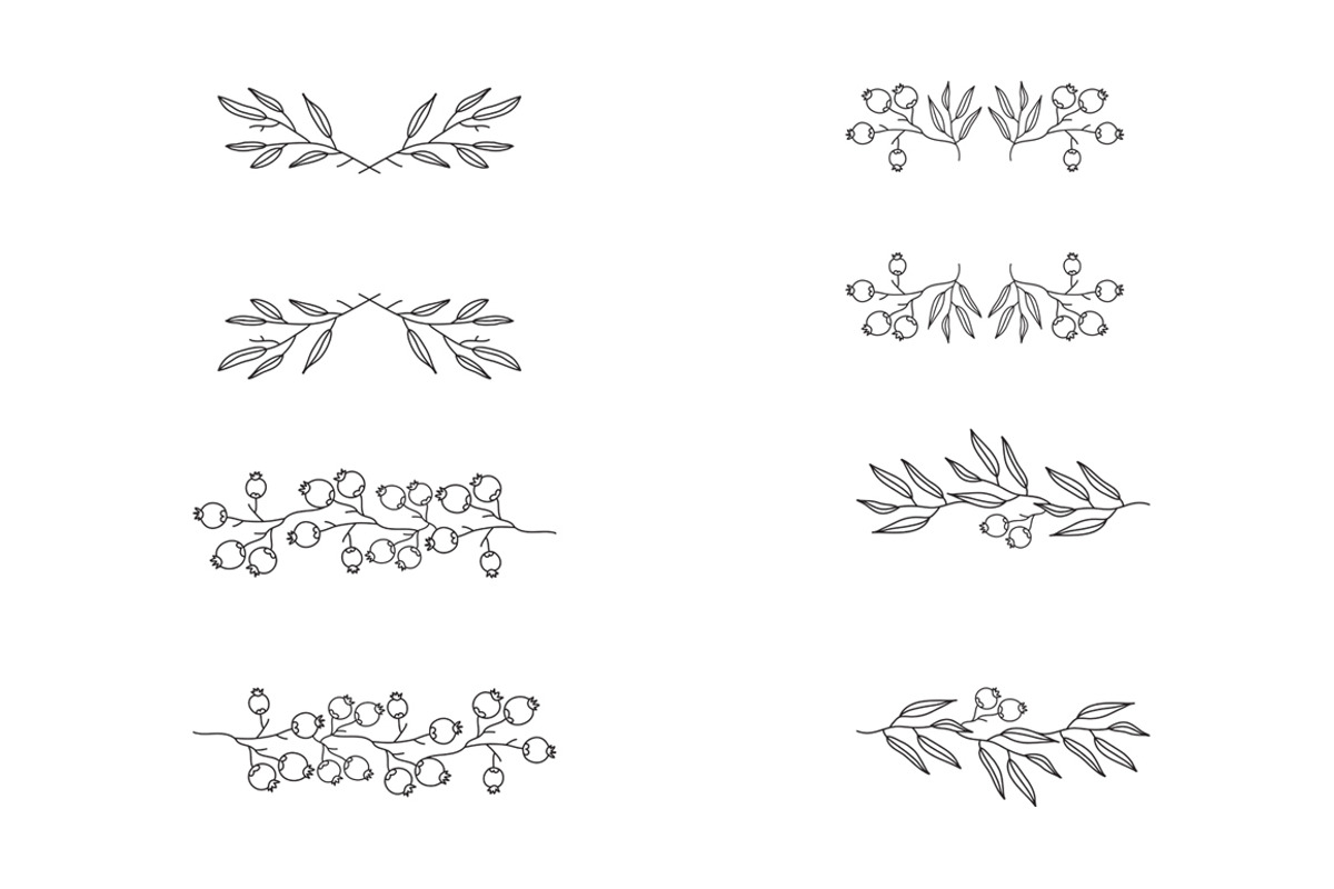 Line Floral Element, an Object Graphic by byherline (Photo 3 of 4)