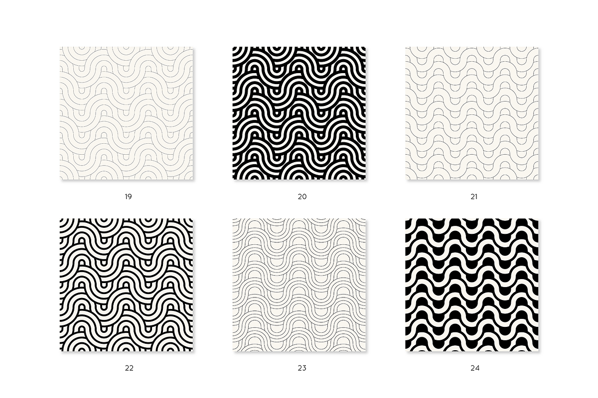 Interwoven Seamless Patterns, a Pattern Graphic by Curly_Pat (Photo 6 of 11)