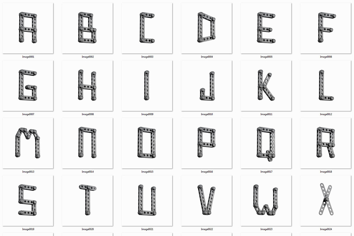 Construction Kit 3D Lettering, a Background Graphic by TVartworks (Photo 13 of 14)