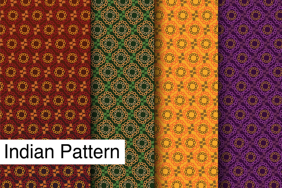 Seamless Indian Patterns Set of 75+, a Pattern Graphic by ThePhoton (Photo 3 of 17)