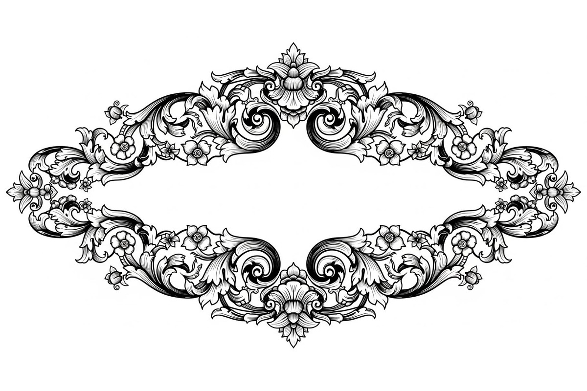 Ornamental Vintage Frame Border Bund, an Illustration by Creativeshirt (Photo 17 of 31)