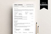 Minimalist Resume Template, CV Form, a Resume Template by BrushstrokeArtGB (Thumbnail 3 of 5)