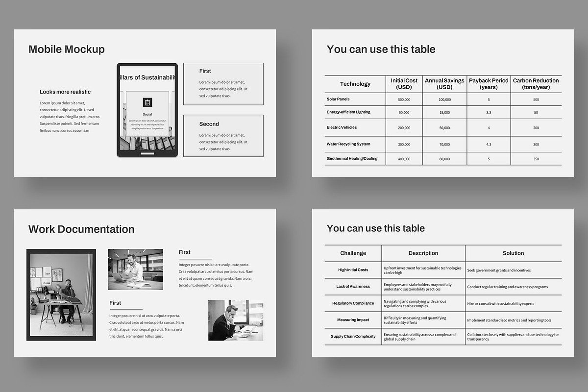 Business Sustainability Presentation, a Presentation Template by BumbleGraph Studio (Photo 3 of 6)