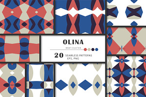 OLINA geometric seamless patterns.