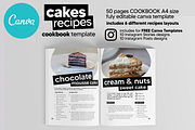 Canva Cake Recipes Cookbook Template, a Magazine Template by DeLaGranSiete (Thumbnail 8 of 11)