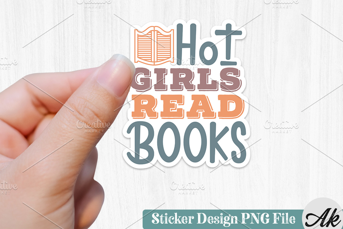 Book Lover Sticker Bundle,PNG File,, a Graphic by akazaddesign (Photo 10 of 11)