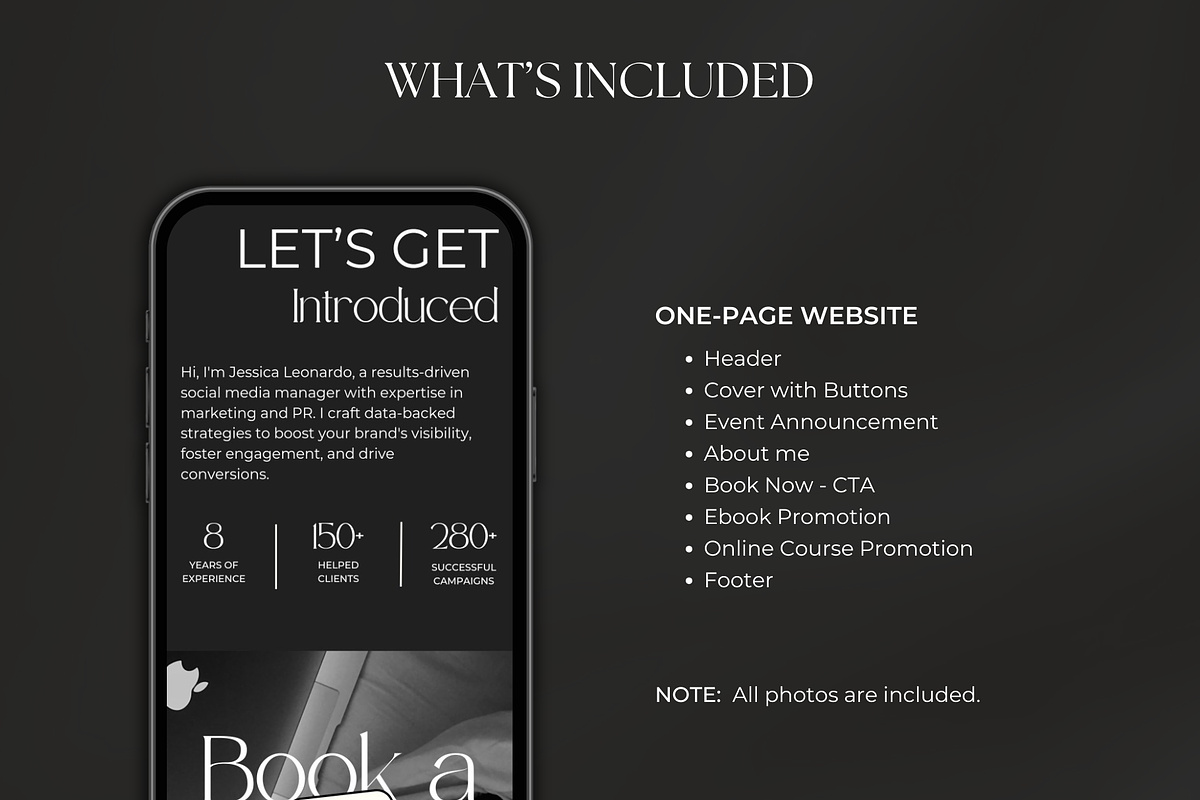 Link in Bio Canva Website Template, an App Template by Meraki Templates (Photo 3 of 8)