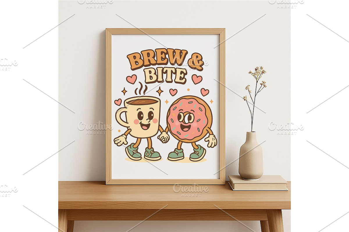 Personalize Brew & Bite Coffee Donut, a Background Graphic by LaseredNinja (Photo 5 of 7)