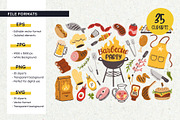 Barbecue Grill Party Clipart, a Food Illustration by insemar (Thumbnail 3 of 4)