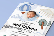 Baby Announcement Card, a Card Template by Aarley Kaiven (Thumbnail 2 of 2)
