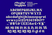 Peachy Mighties, a Serif Font by zeenesia (Thumbnail 8 of 10)