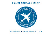 Postage Stamp Template Set (Updated), an Object Graphic by Krafti Lab (Thumbnail 10 of 14)