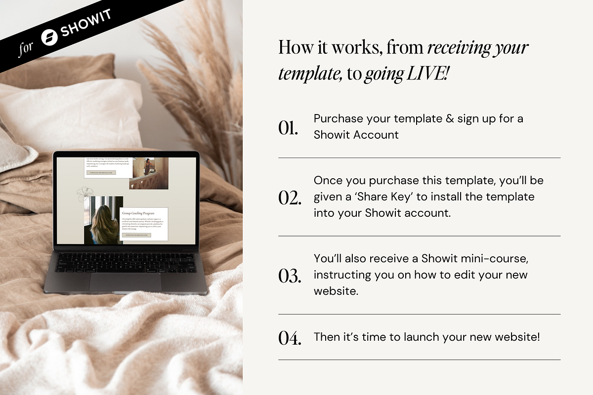 Showit Website Template For Coaches, a Landing Page Template by Emily Betts (Photo 4 of 6)