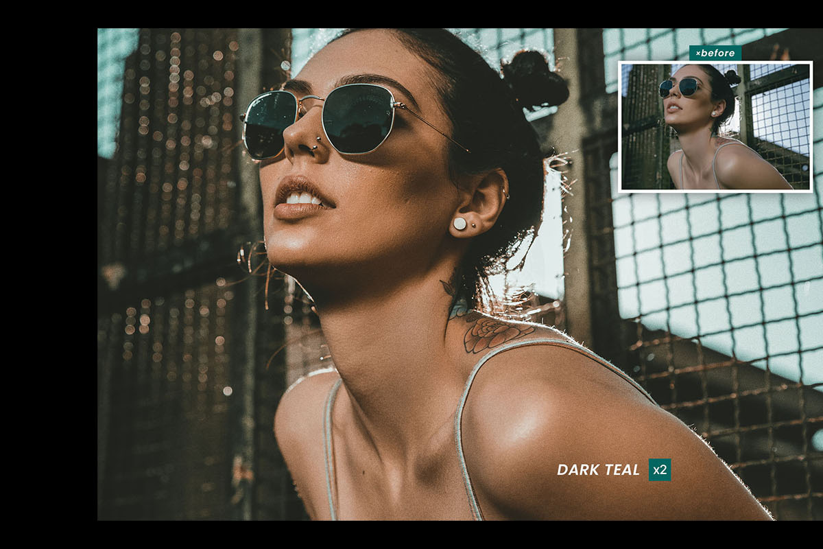 Dark Teal - Actions and Presets, an Action Add-On by Hydrozi Presets (Photo 5 of 8)