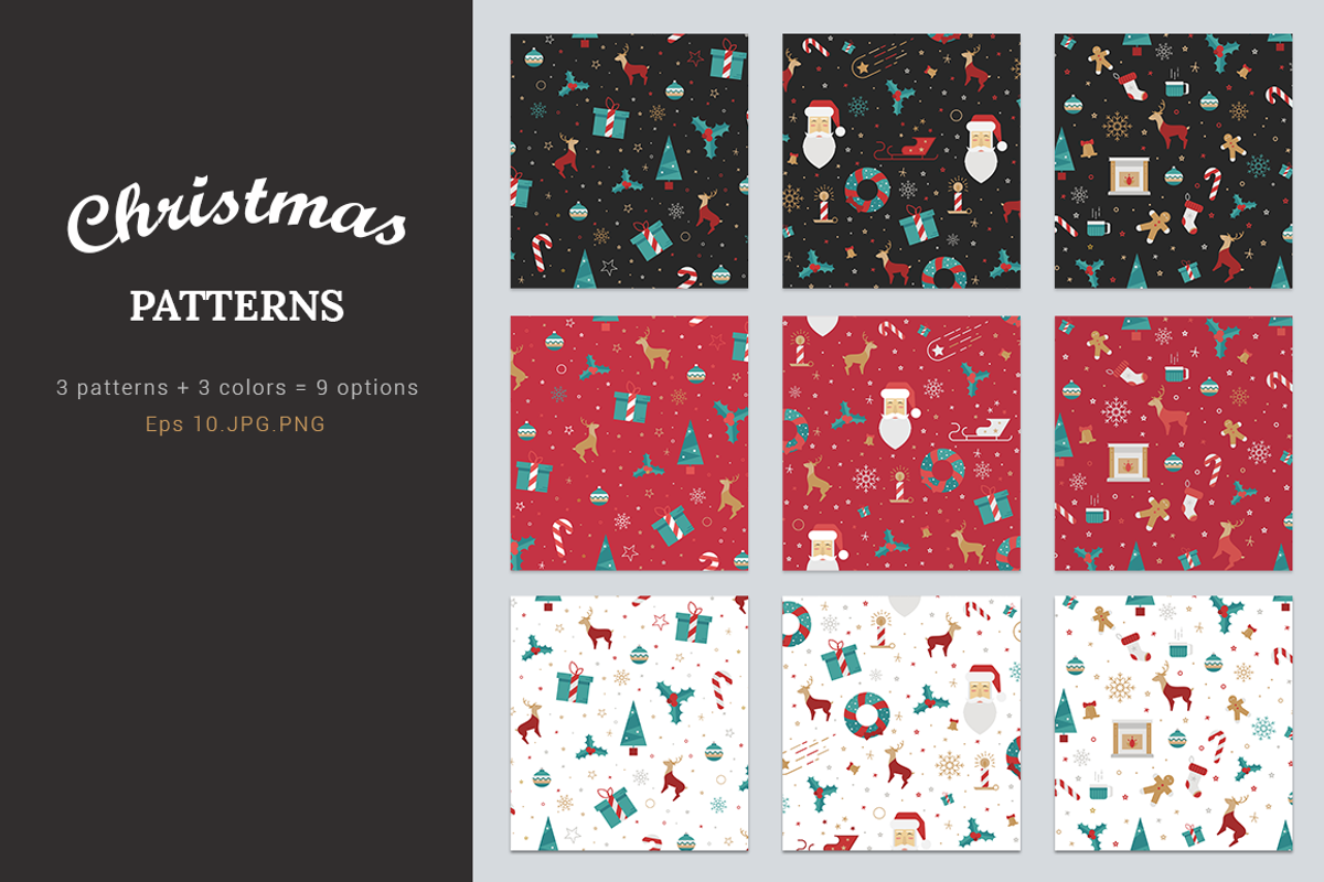 Christmas flat set, an Illustration by Fay_Francevna (Photo 4 of 4)