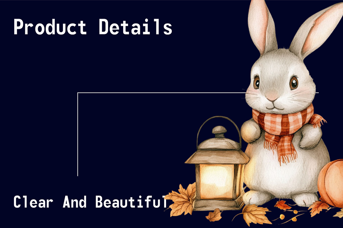 Cute Autumn Bunny Sublimation, an Illustration by CitraGraphics (Photo 5 of 6)