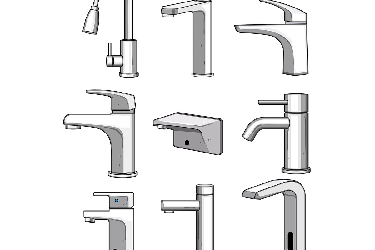 Collection of modern faucets, an Object Graphic by pikepicture (Photo 2 of 3)