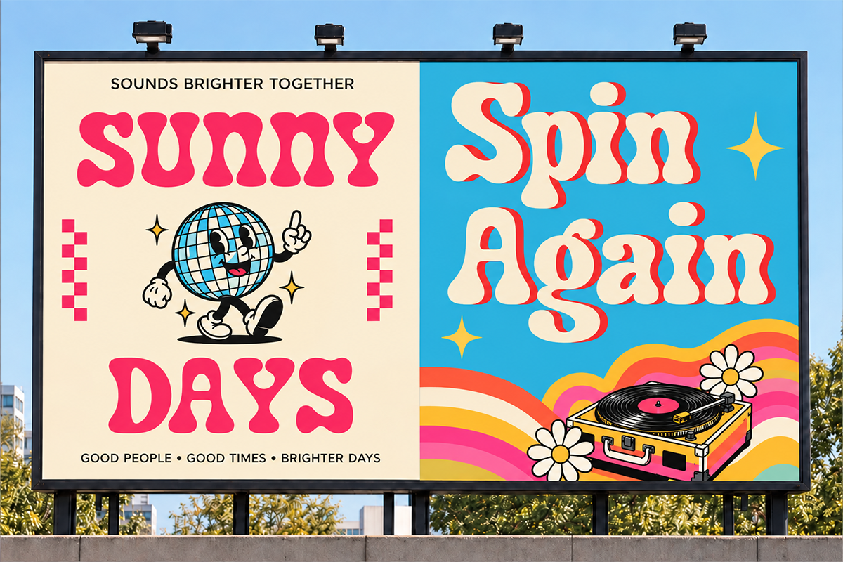 Friezy – Retro Groovy Bold Font, a Serif Font by Font Liner (Photo 2 of 10)