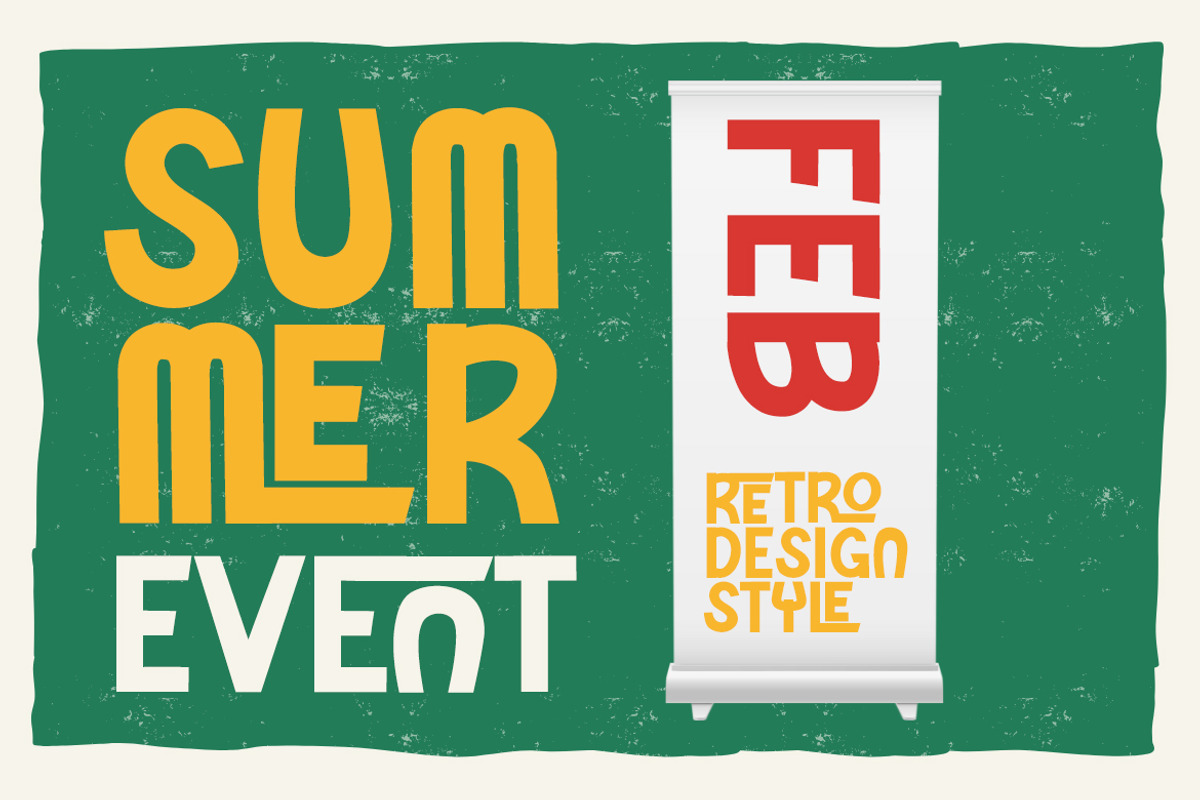 Coachelaz - Retro Font, a Sans Serif Font by Dhabee (Photo 6 of 12)