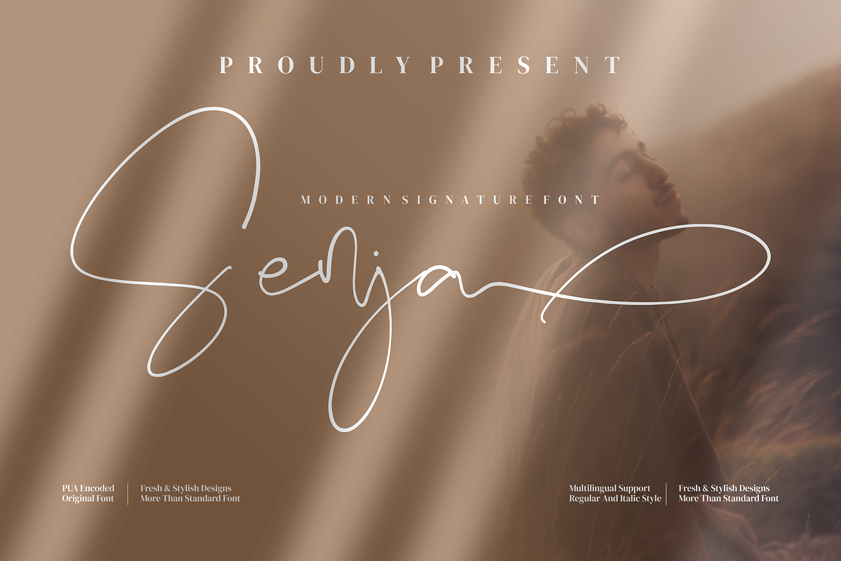 Senja, a Script Font by Integritype Studio (Photo 1 of 8)