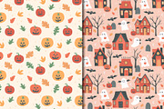 Halloween Haunted House Pattern, a Pattern Graphic by CreativeChristiana (Thumbnail 6 of 8)