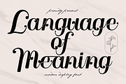 Language of Meaning - Elegant Font, a Serif Font by 177Studio (Thumbnail 1 of 8)