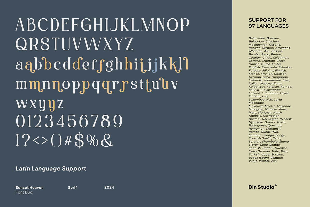 Sunset Heaven, a Serif Font by din-studio.com (Photo 10 of 15)