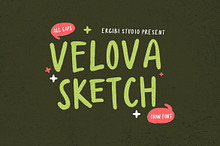 Velova Sketch - Draw Font
