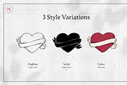 Hand Drawn Valentine's Day Images, a Seasonal Illustration by H&C Drawings & Designs (Thumbnail 2 of 15)