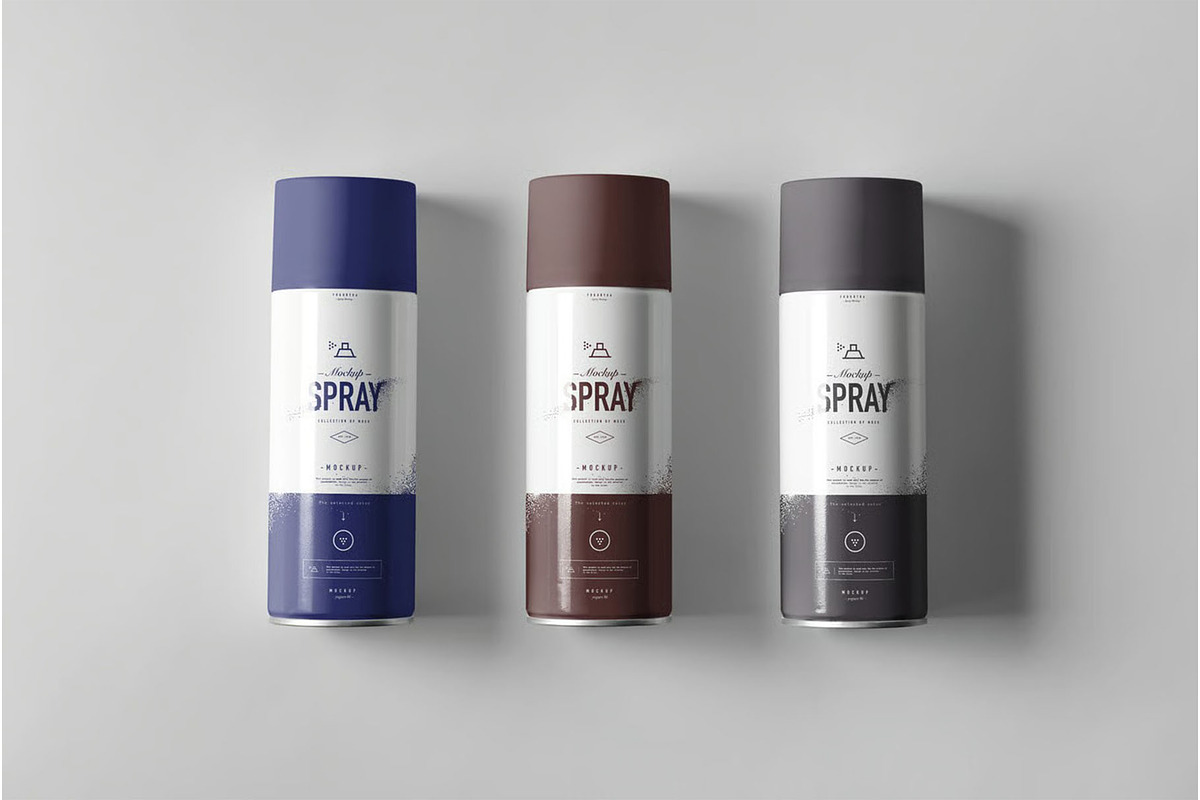 Spray Can Mock-up, a Product Mockup by zippypixelstudio (Photo 9 of 9)