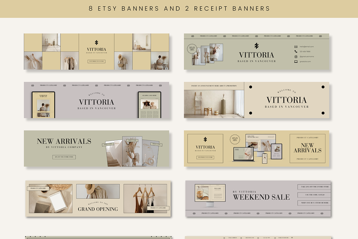Etsy Shop Kit Branding Templates, a Branding & Logo Template by Branding Babe Co. (Photo 4 of 7)