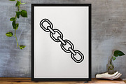 Chain Silhouette SVG, an Object Illustration by newminddesign (Thumbnail 4 of 5)