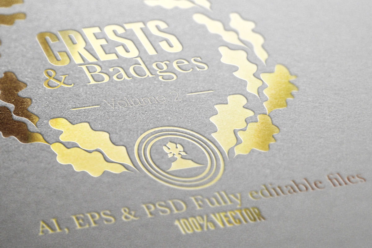 Crests Badges & Labels Vol.2, a Branding & Logo Template by Graphicdome