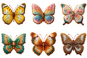Gingerbread Cookie Butterfly Clipart, an Illustration by DreamArtGraphic (Thumbnail 4 of 5)