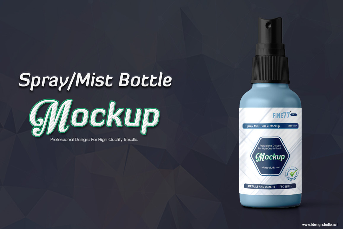 Spray Mist Bottle Mock-up, a Product Mockup by idesignstudio (Photo 1 of 6)