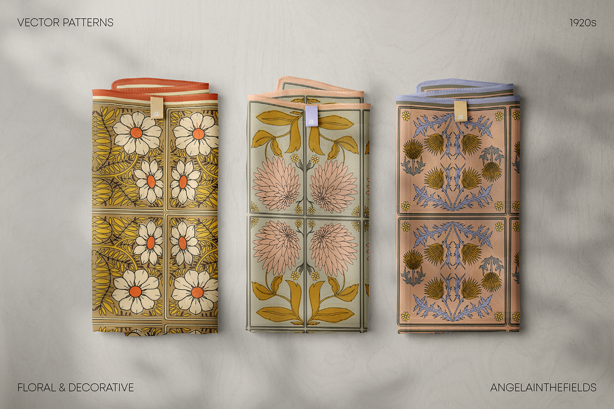 ArtDeco Floral Patterns, a Pattern Graphic by angelainthefields (Photo 9 of 13)