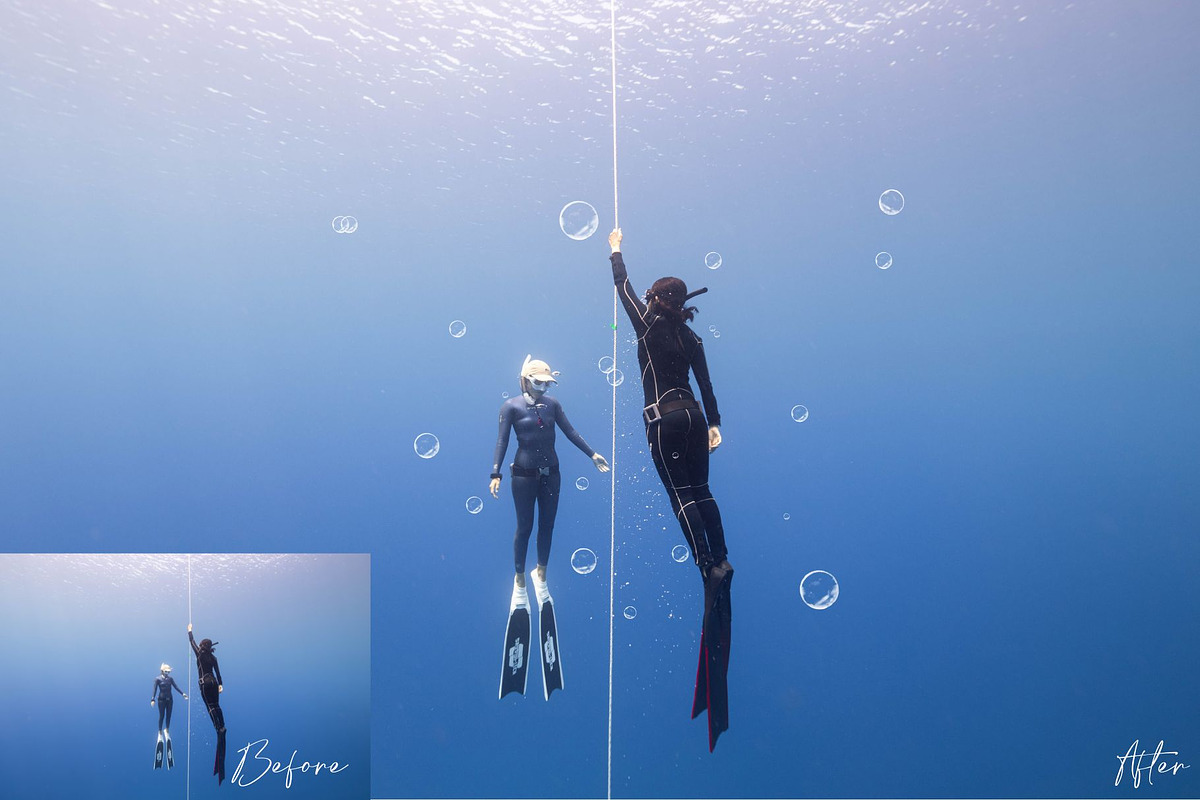 Underwater Bubble Photoshop Overlays, an Object Graphic by Prestige Photography (Photo 7 of 12)
