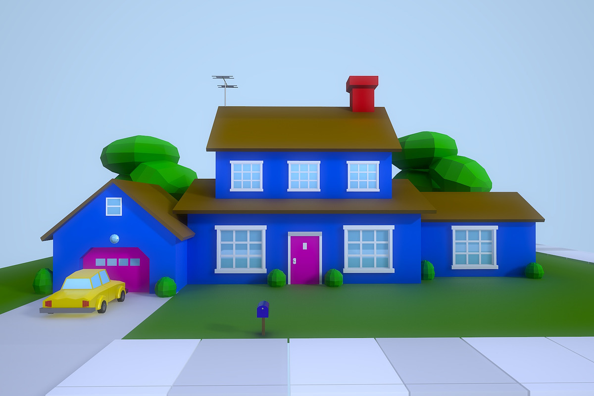 Low Poly House 1, an Architecture 3D Model by Midgardians (Photo 3 of 14)