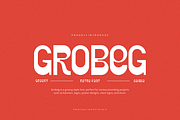 Grobeg - Groovy Font, a Sans Serif Font by Iqsiart Studio (Thumbnail 1 of 7)