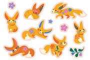 Fennec Foxes – Patterns & Stickers, a Pattern Graphic by PenguinHouse (Thumbnail 7 of 8)