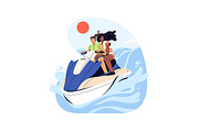 Extreme sport on summer vacation set, a Sport Illustration by PaperTrident (Thumbnail 4 of 9)