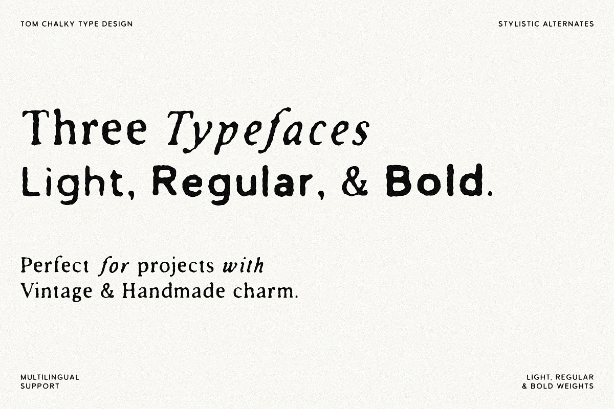 Antiquated Font Pack (Serif & Sans!), a Serif Font by Tom Chalky (Photo 3 of 11)