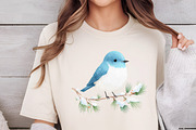 Cozy Blue Winter Watercolor Clipart, an Illustration by DreamCafeArt (Thumbnail 6 of 6)