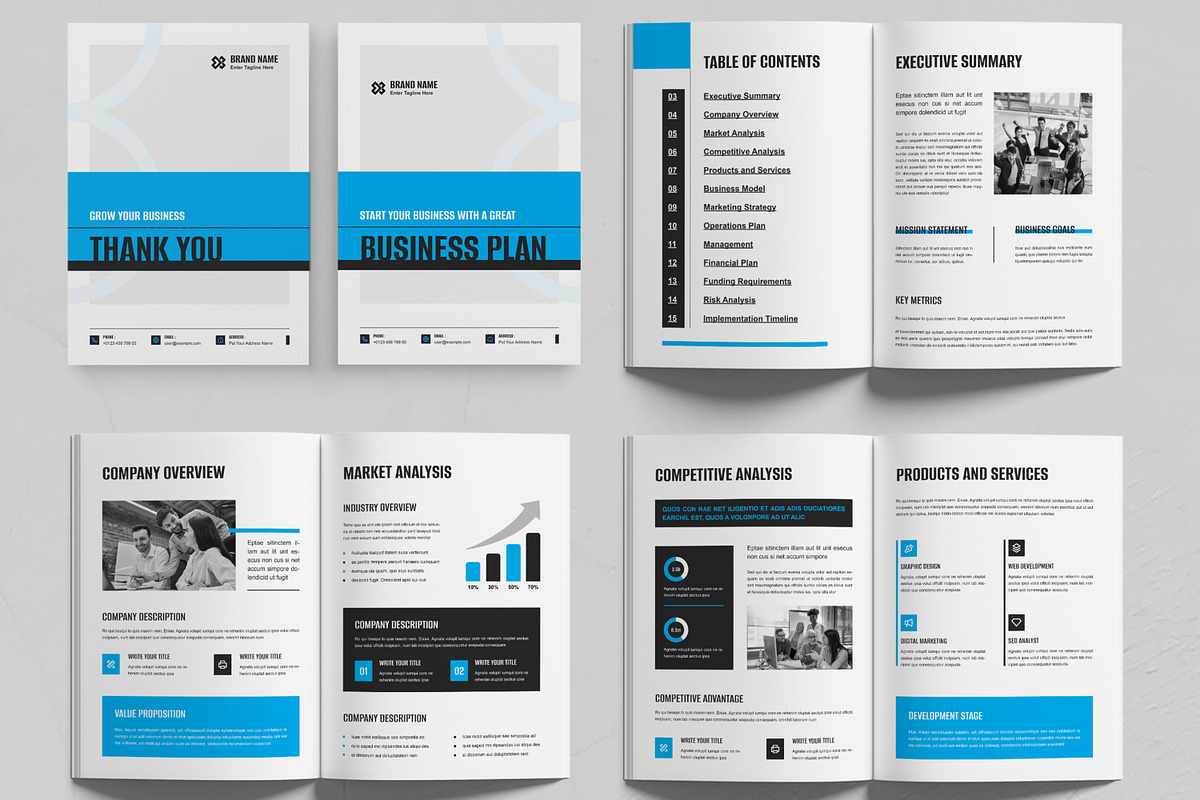 Business Plan Brochure Template, a Brochure Template by MightyDesign (Photo 3 of 6)