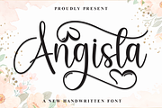 Angista | Script Font, a Handwritten Font by Scratchones (Thumbnail 1 of 9)