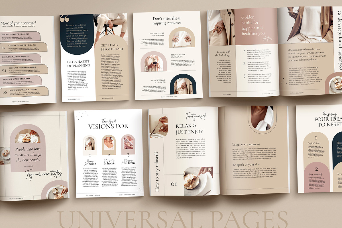 4 in 1 Course Creator Bundle CANVA, a Magazine Template by Mirazz (Photo 12 of 50)