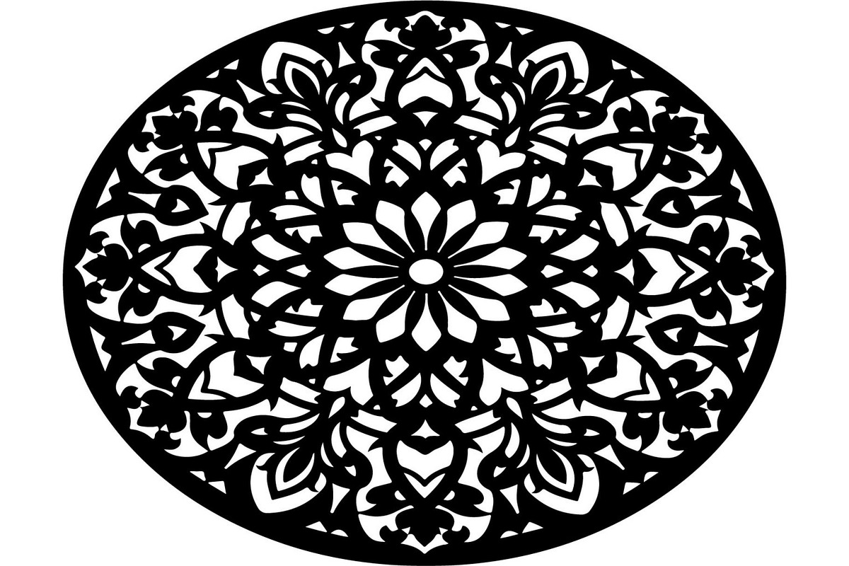 Black Floral Mandala Bundle, an Illustration by Designer_Momina (Photo 13 of 20)