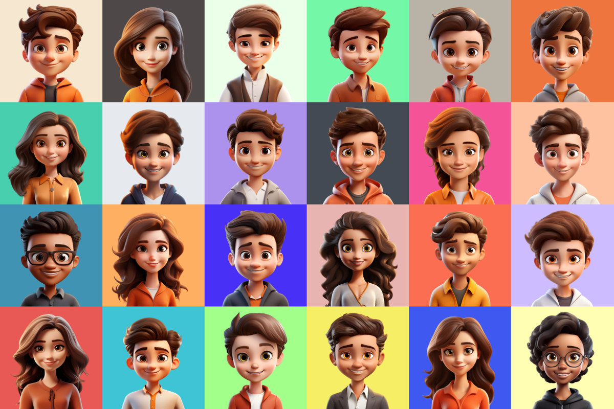 125 Animoji Style Avatars - Children, a Characters & Person 3D Model by Digital Blood (Photo 10 of 13)