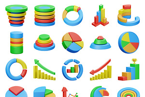 Chart & Diagram 3D Icon