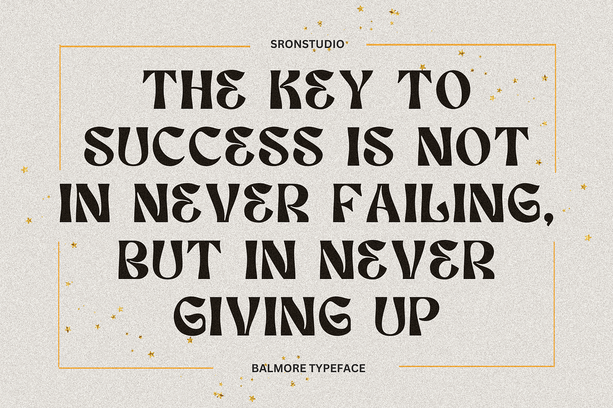 Balmore, a Serif Font by Sronstudio (Photo 5 of 11)